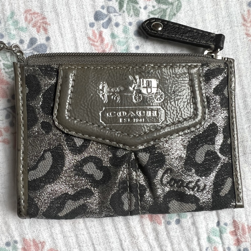 Coach Mini Coin Purse in Leopard